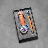 Customized Gift For
Boyfriend - Personalized Gift For Men - Gift For Husband - Photo Wrist Watch & Gold Flake Pen Combo - BBD GIFTS